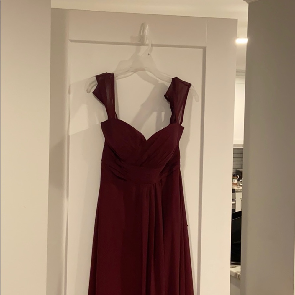 Bridemaid dress - wine